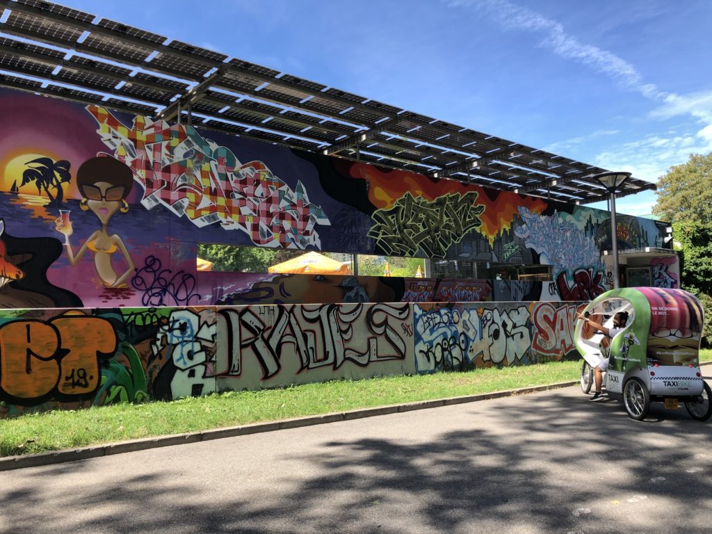 urban art in Geneva, local guided tours, taxibike