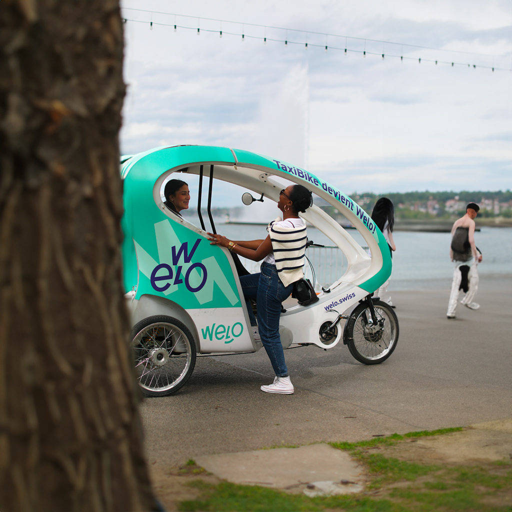 Jet d'eau et TukTuk à Genève